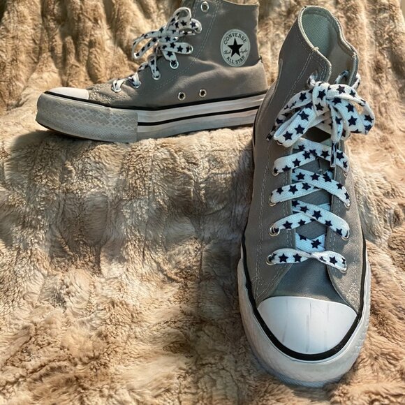 Converse All Star Chuck Taylor Grey High Tops Unisex US Mens 5 Womens 7 - Picture 3 of 13